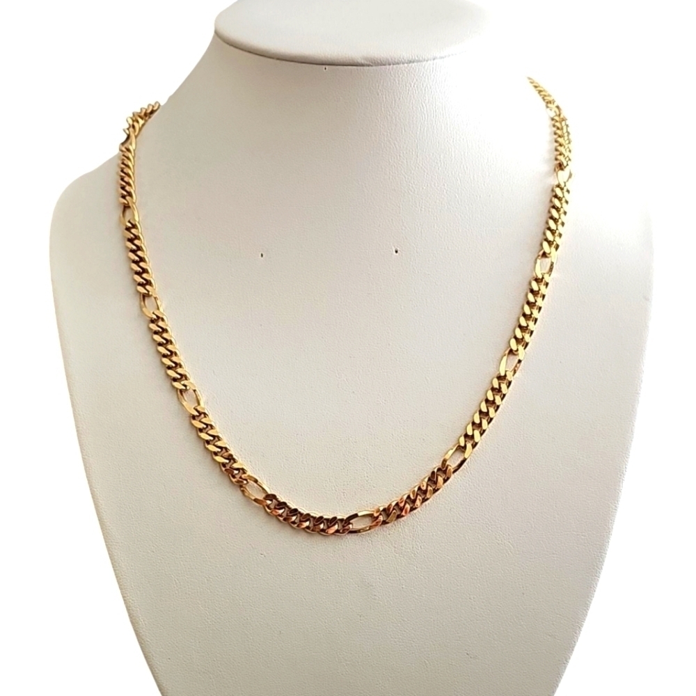Monet Gold Chain Necklace, Vintage 80s